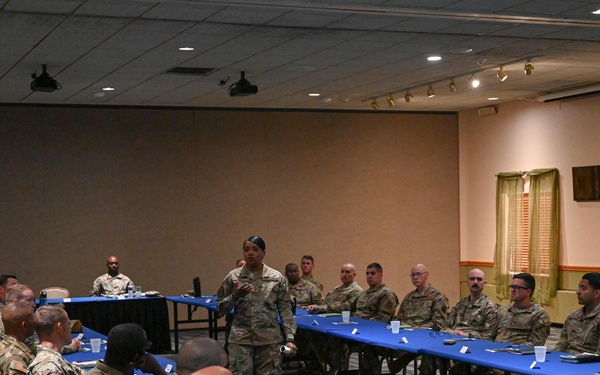 AFGSC command chief Chief Master Sgt. Melvina Smith visits Team Minot