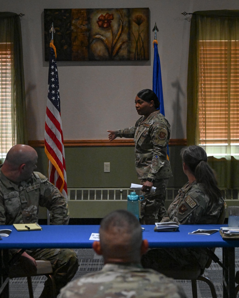 AFGSC command chief Chief Master Sgt. Melvina Smith visits Team Minot