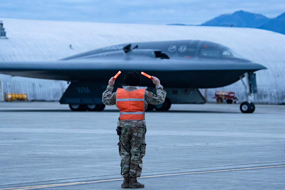 B-2 Spirit visits JBER