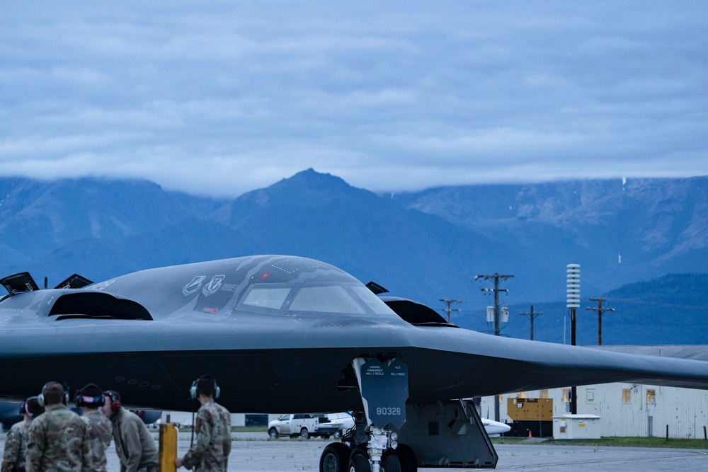 B-2 Spirit visits JBER