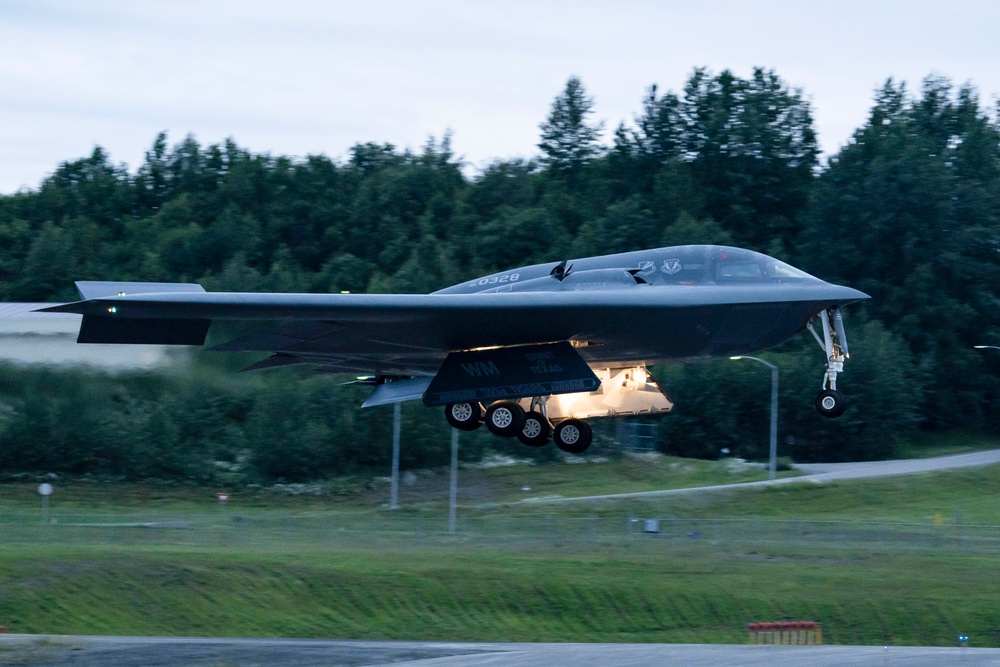 B-2 Spirit visits JBER