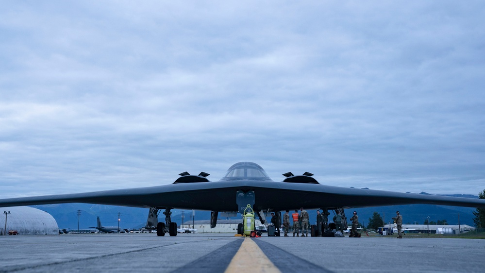 B-2 Spirit visits JBER