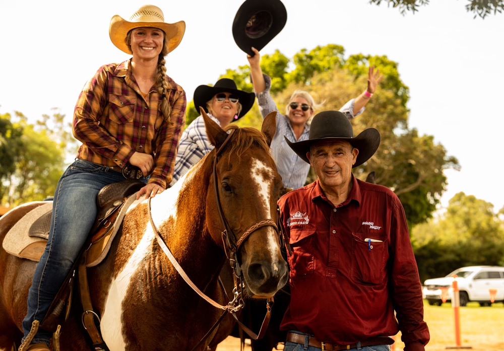 A New Frontier: Marine represents U.S. in Australian rodeo.