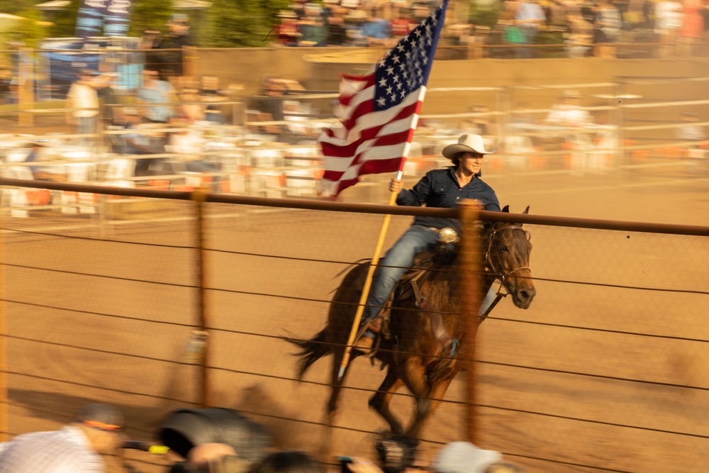 A New Frontier: Marine represents U.S. in Australian rodeo.