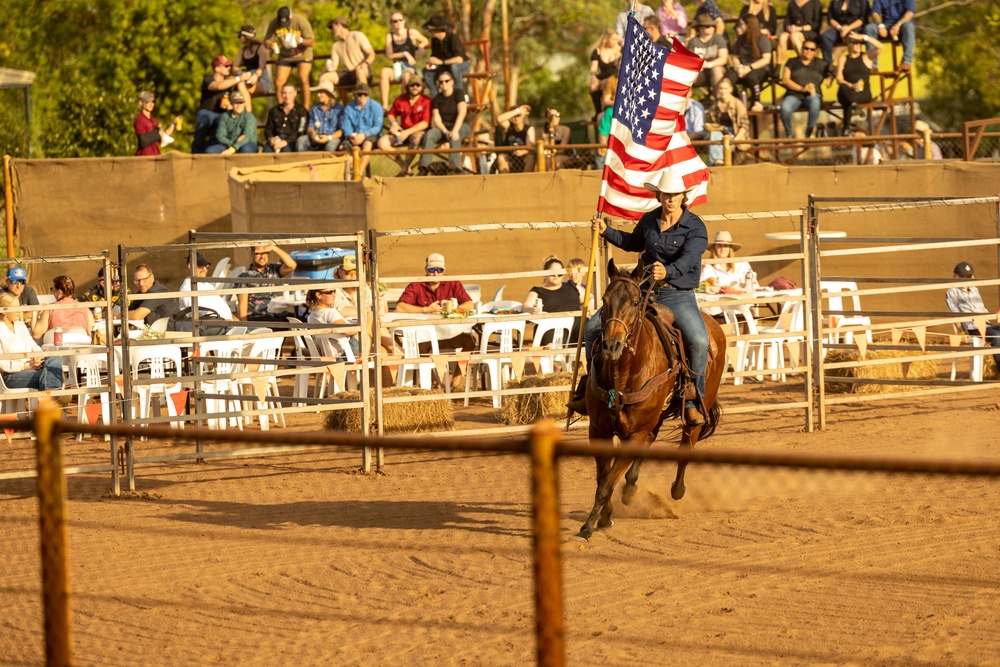 A New Frontier: Marine represents U.S. in Australian rodeo.