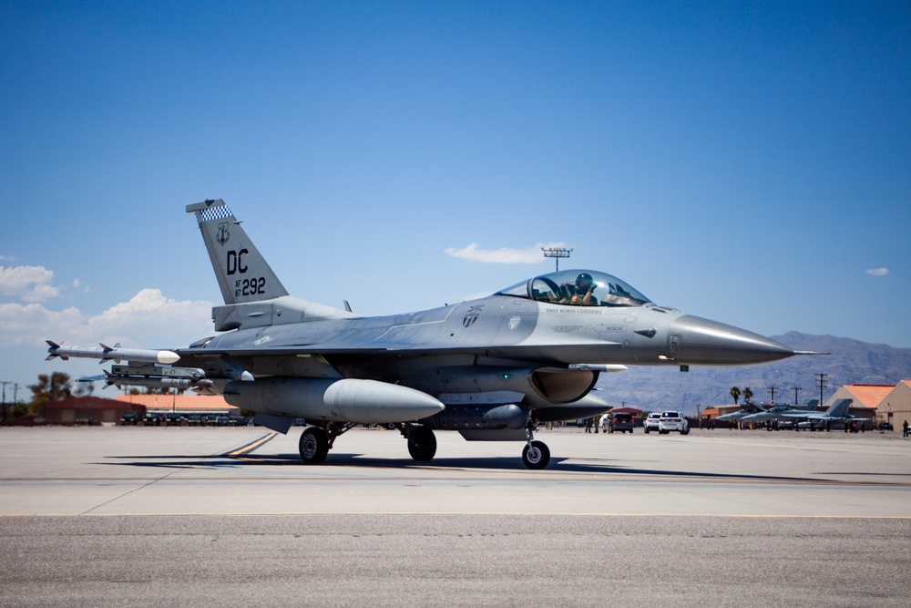 F-16 Fighting Falcon Engages in Red Flag Exercise at Nellis Air Force Base