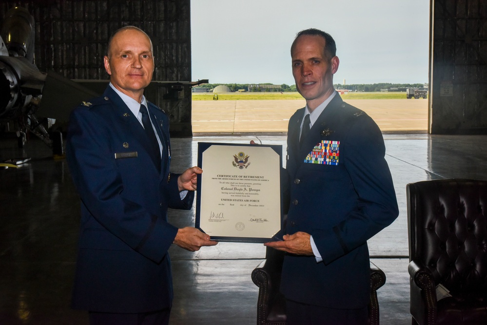 Col. Doyle A. Pompa’s Retirement Ceremony
