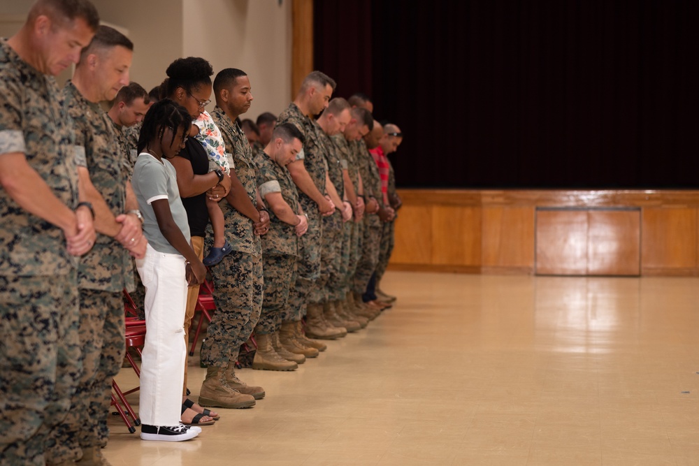 B Co, H&amp;S Bn, MCIPAC Company Commander Change of Command