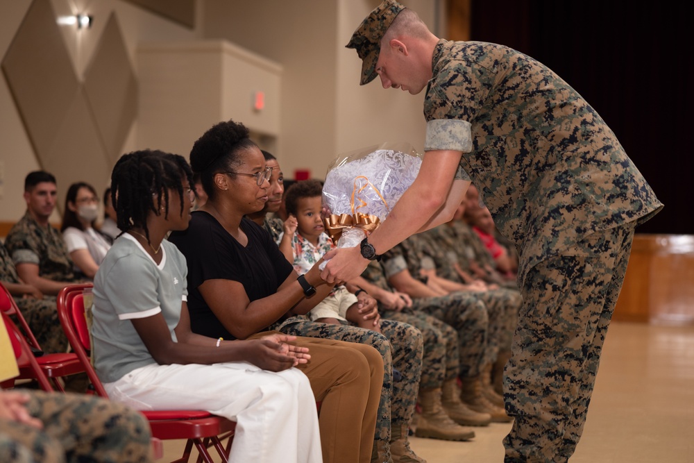 B Co, H&amp;S Bn, MCIPAC Company Commander Change of Command