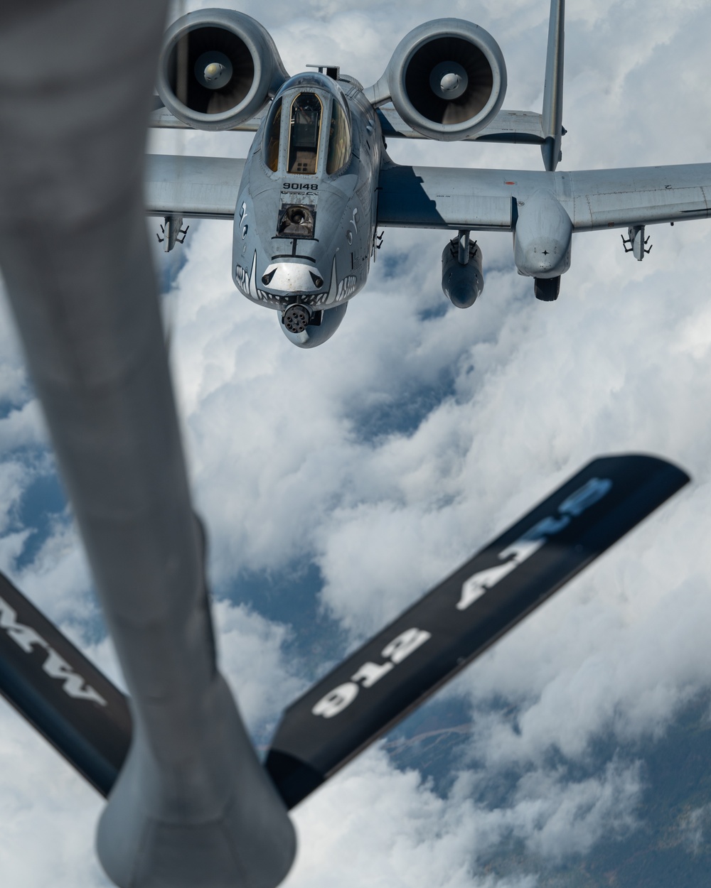 Air Force A-10 Refuels from KC-135 during Resolute Sentinel 23