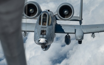 Air Force A-10 Refuels from KC-135 during Resolute Sentinel 23