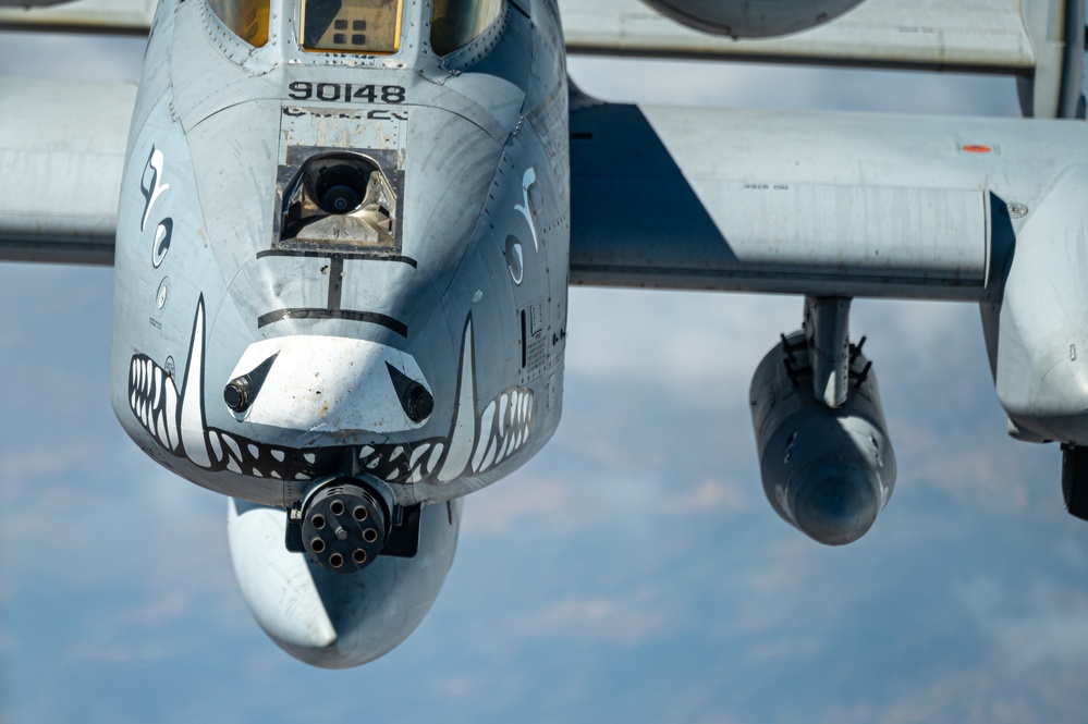 Air Force A-10 Refuels from KC-135 during Resolute Sentinel 23