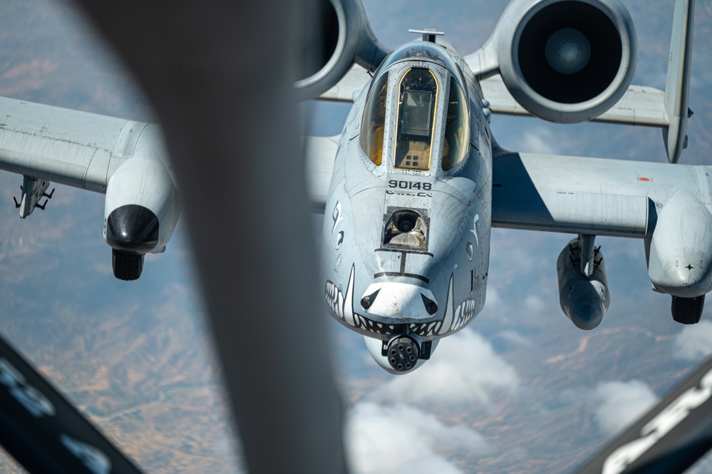 Air Force A-10 Refuels from KC-135 during Resolute Sentinel 23