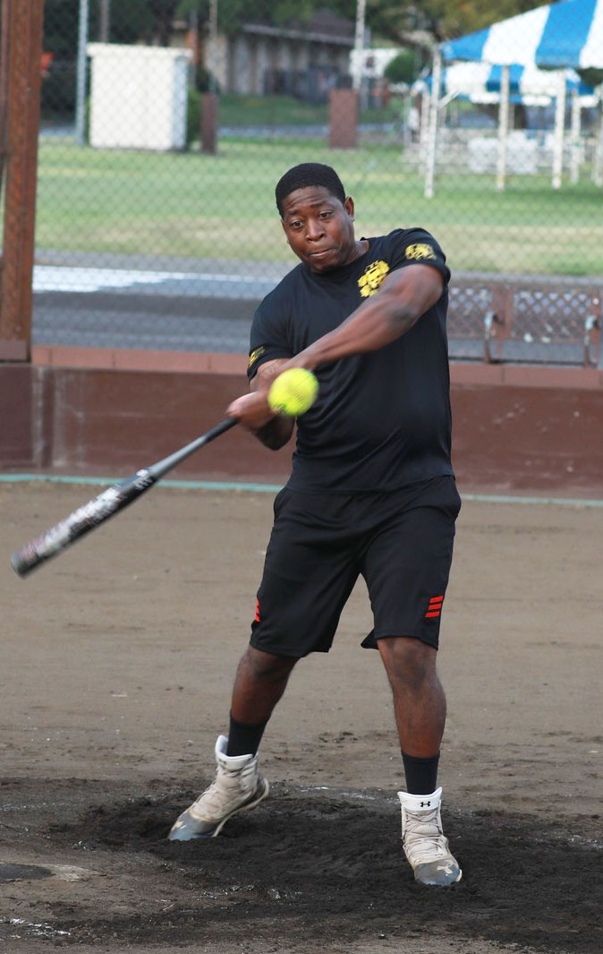 Competitors come out swinging for intramural home run derby at Camp Zama’s Rambler Field