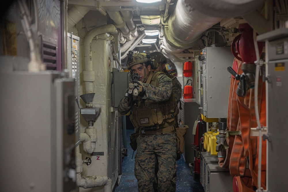 Close Quarters Training aboard the USS Green Bay