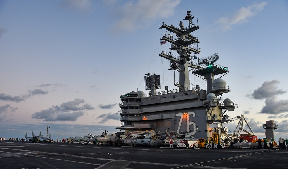 USS Ronald Reagan (CVN 76) conducts flight operations