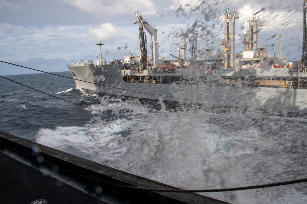 USS America (LHA 6) Conducts Replenishment-at-Sea With USNS Yukon (T-AO 202)