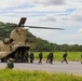 Royal Thai Army soldiers exit a U.S. Army CH-47 Chinook helicopter during air assault operations as part of Exercise Hanuman Guardian 2023