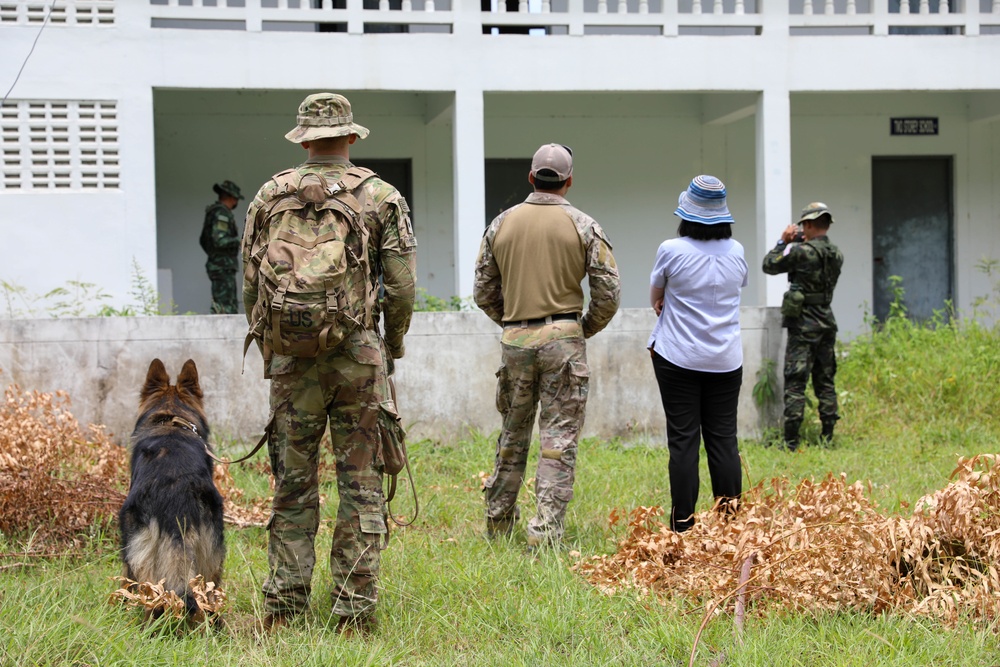 US Army, Royal Thai Army Military Working Dogs team up for joint training exercises