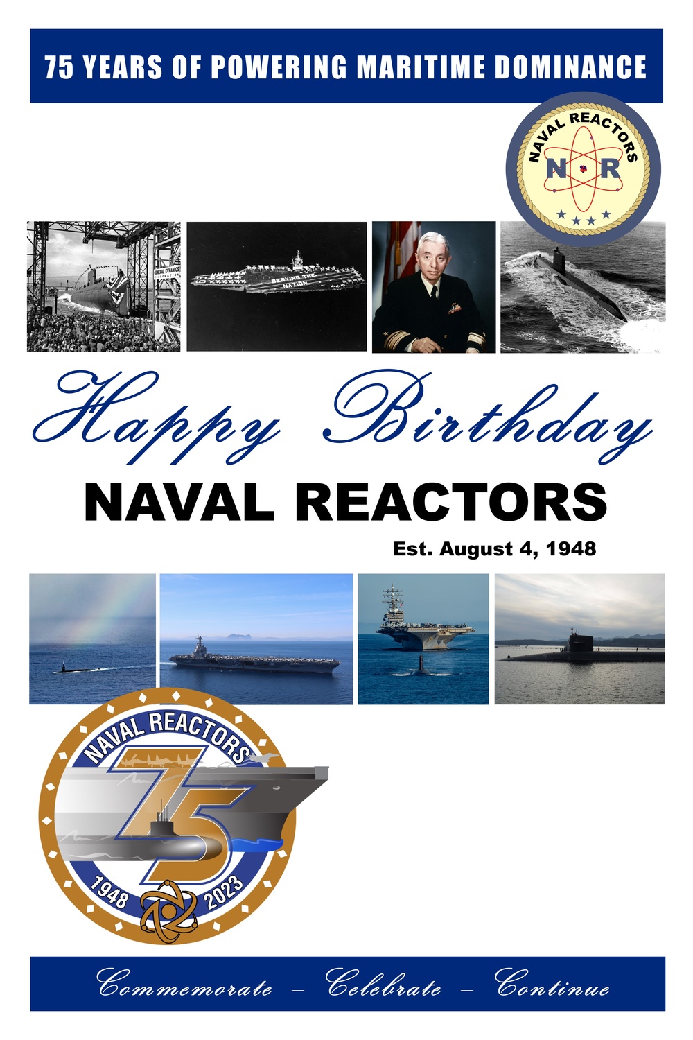 U.S. Naval Nuclear Propulsion Program 75th Anniversary Birthday