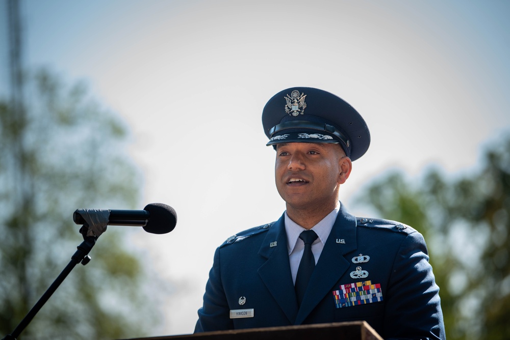 703rd Munitions Support Squadron conducts a change of command ceremony