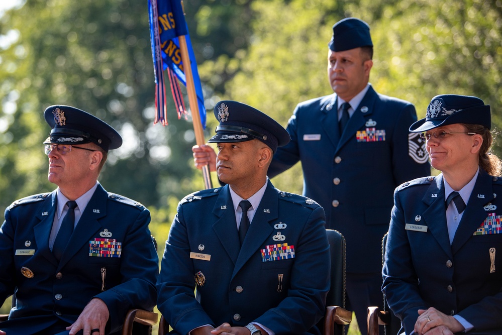 703rd Munitions Support Squadron conducts a change of command ceremony