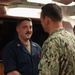 Sailor Recieves CHallenge Coin