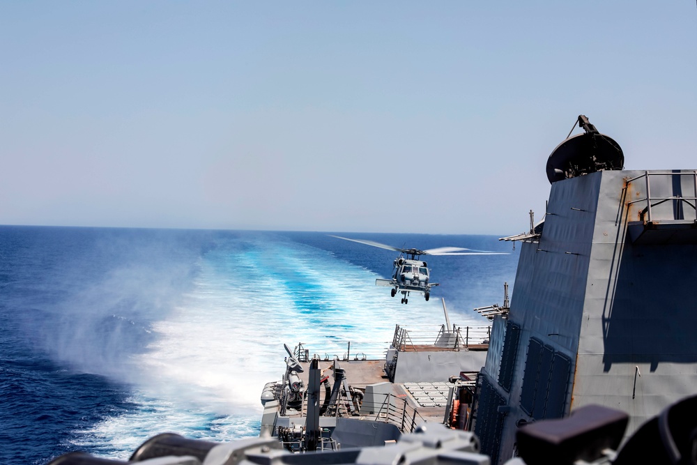 USS Paul Ignatius Crosses Strait of Messina
