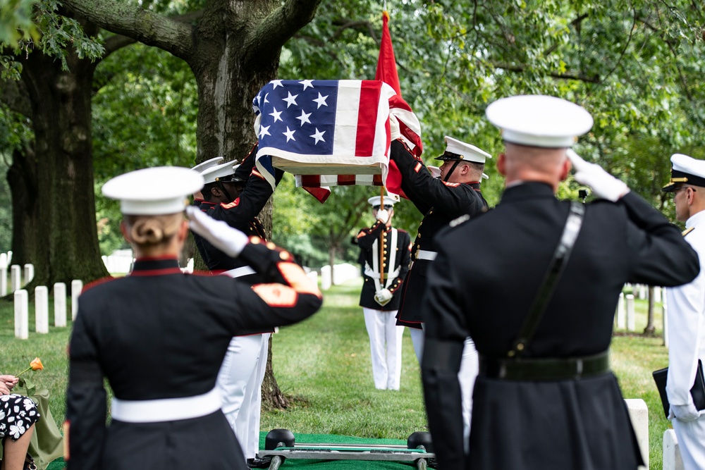 Military Funeral Honors with Funeral Escort are Conducted for U.S. Marine Corps Maj. Gen. Harry Pickett in Section 52