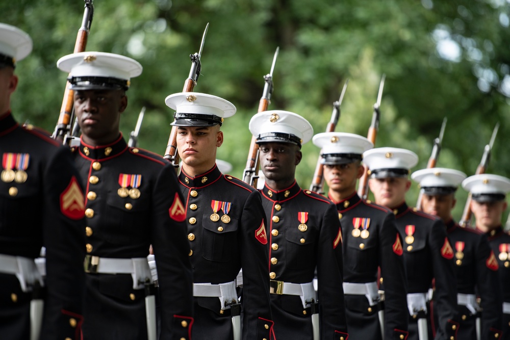 Military Funeral Honors with Funeral Escort are Conducted for U.S. Marine Corps Maj. Gen. Harry Pickett in Section 52