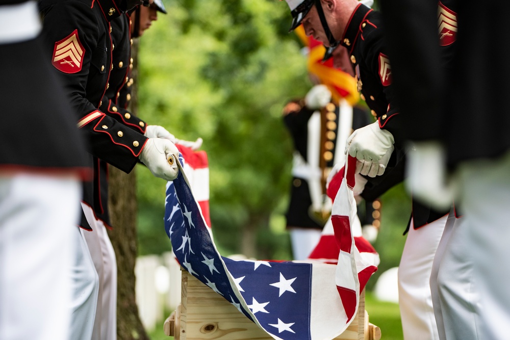 Military Funeral Honors with Funeral Escort are Conducted for U.S. Marine Corps Maj. Gen. Harry Pickett in Section 52