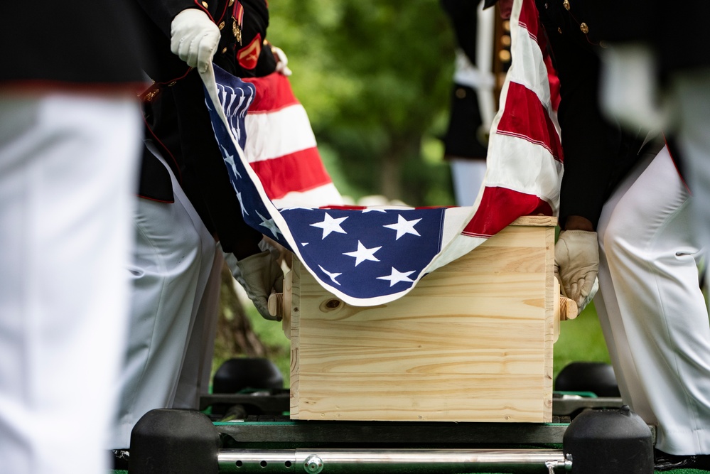 Military Funeral Honors with Funeral Escort are Conducted for U.S. Marine Corps Maj. Gen. Harry Pickett in Section 52