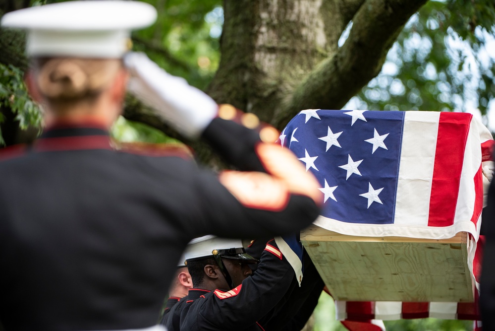 Military Funeral Honors with Funeral Escort are Conducted for U.S. Marine Corps Maj. Gen. Harry Pickett in Section 52