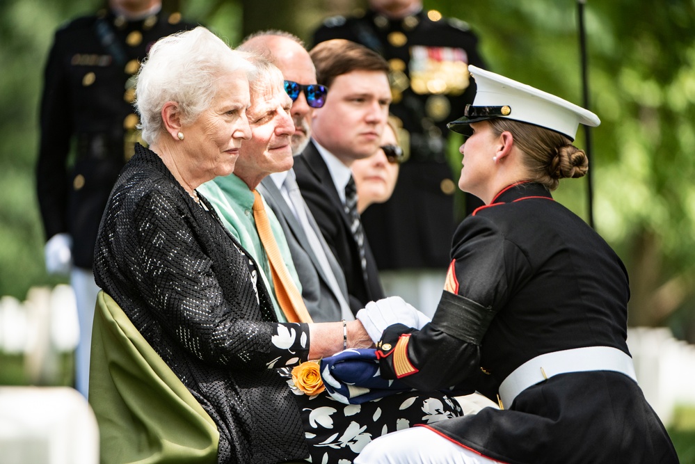 Military Funeral Honors with Funeral Escort are Conducted for U.S. Marine Corps Maj. Gen. Harry Pickett in Section 52