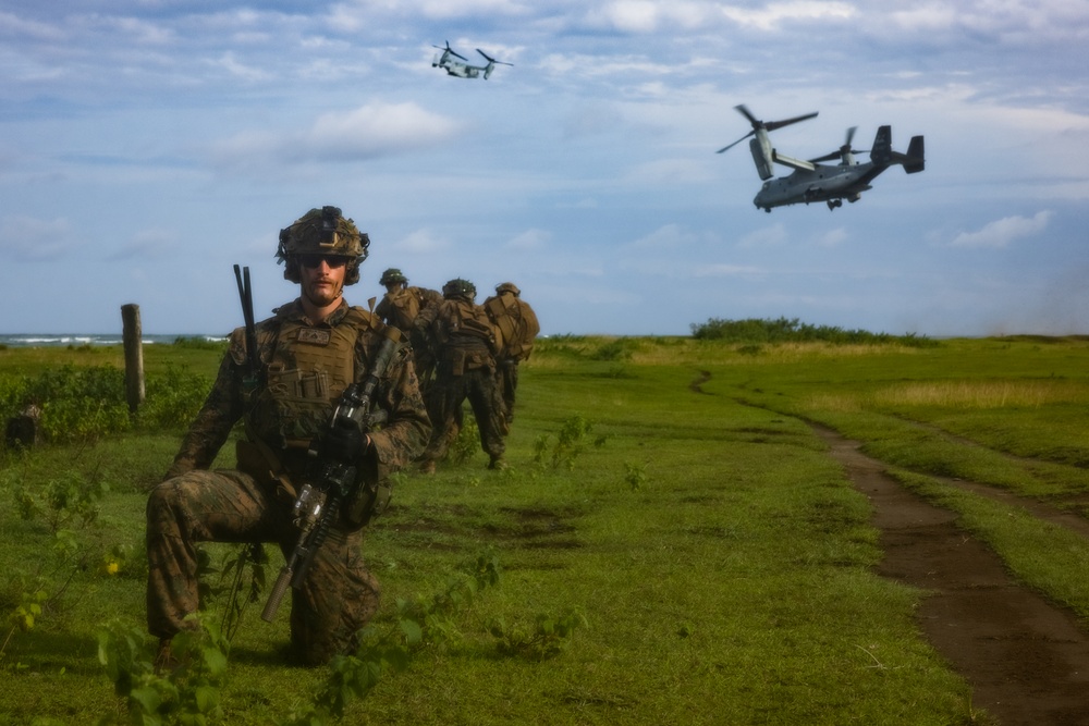 MASA 23: U.S., Philippine Marines insert at Punta Baja during simulated aerial assault