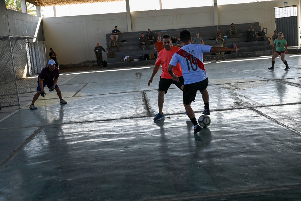 U.S. and Peruvian Airmen come together for friendly soccer match