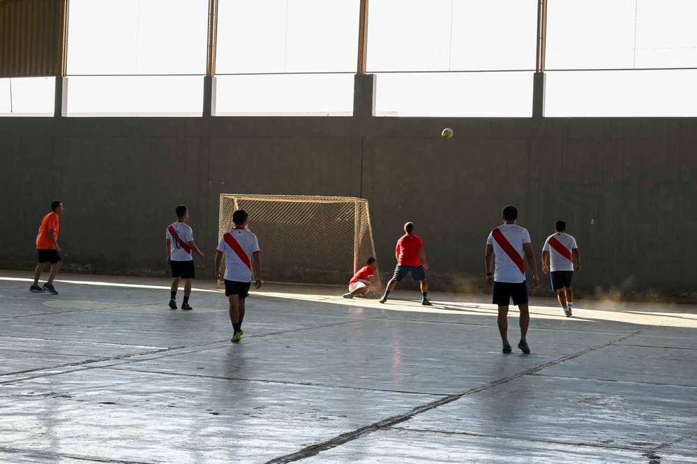 U.S. and Peruvian Airmen come together for friendly soccer match