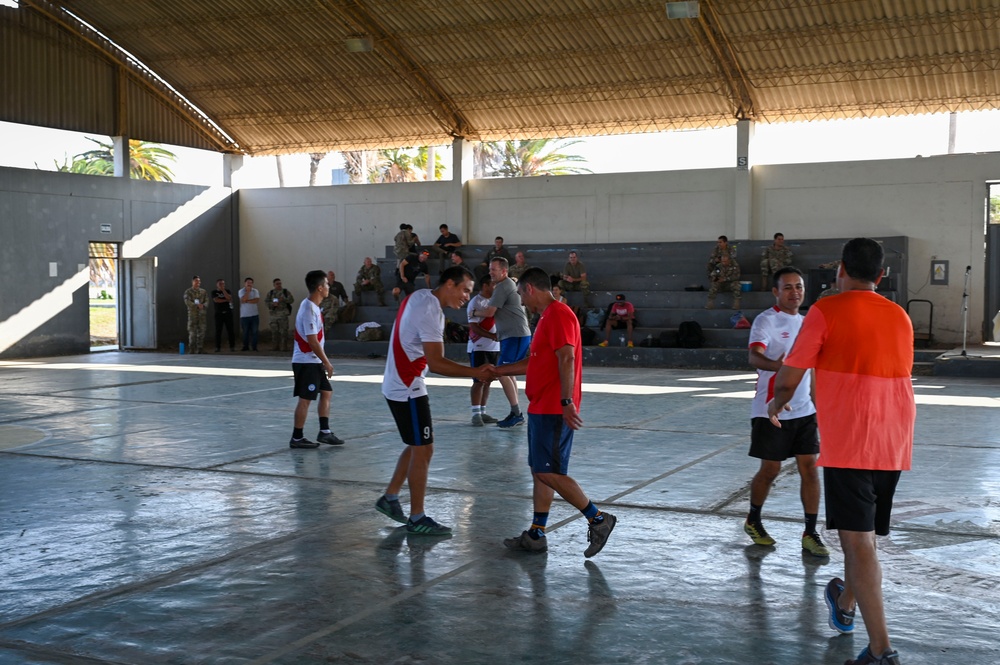 U.S. and Peruvian Airmen come together for friendly soccer match