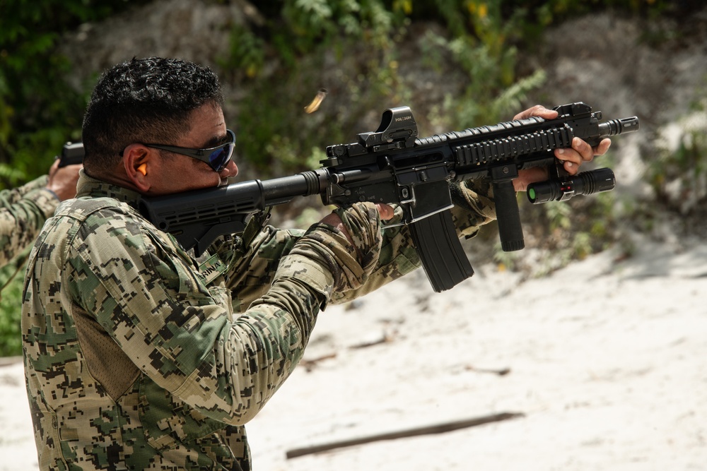 Multinational forces conduct arms training, rehearse small team manuevers for Tradewinds 2023