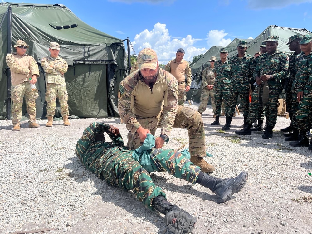 Multinational forces conduct arms training, rehearse small team manuevers for Tradewinds 2023