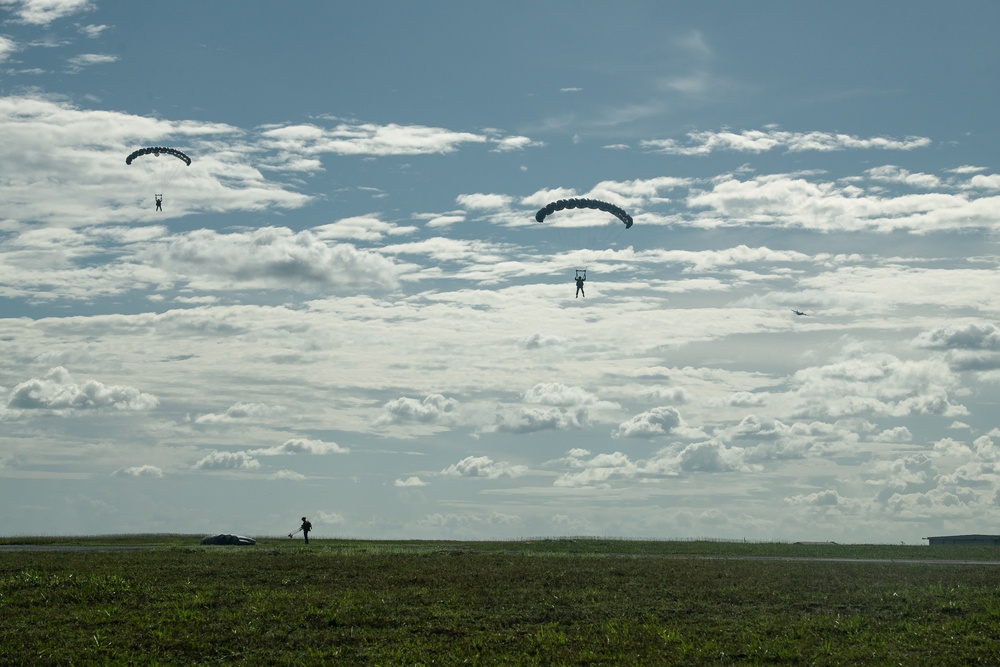 U.S., multinational partners conduct air jump during TRADEWINDS23