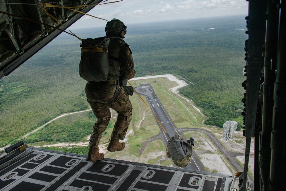 U.S., multinational partners conduct air jump during TRADEWINDS23