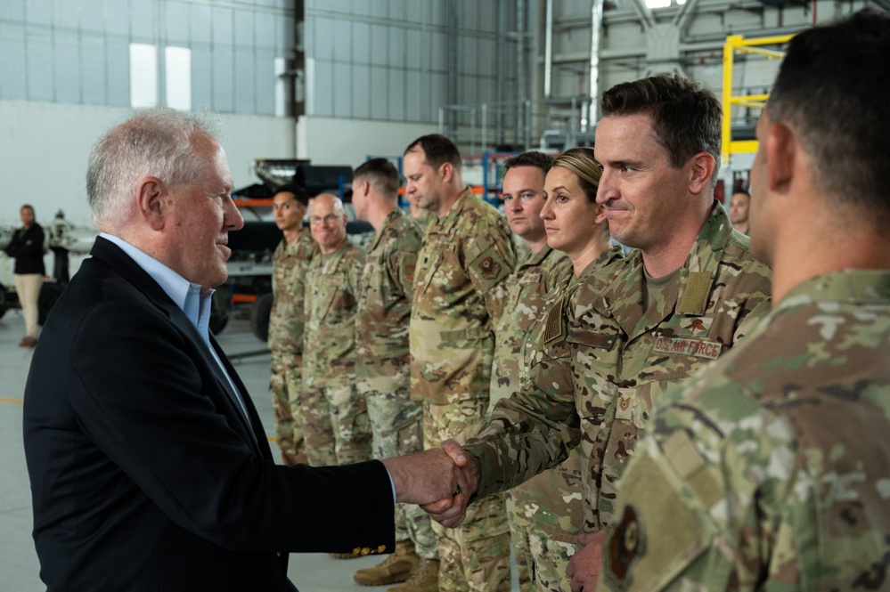 Secretary of the Air Force visits RAF Mildenhall