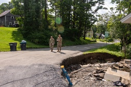 Vermont Airmen Assess Damage After Historic Flood