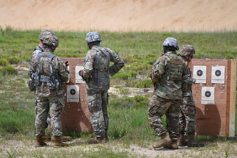 FORT DIX-RANGE 29A 78th Division Conducting ZERO AND GROUPING. JULY 19, 2023