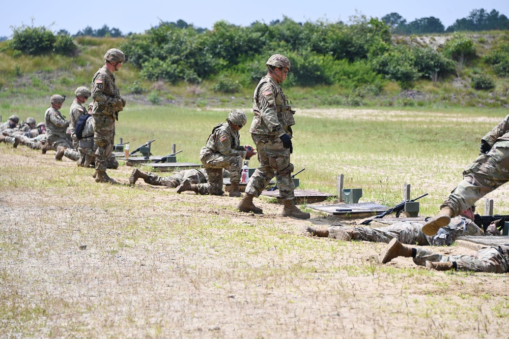 FORT DIX-RANGE 29A 78th Division Conducting ZERO AND GROUPING. JULY 19, 2023