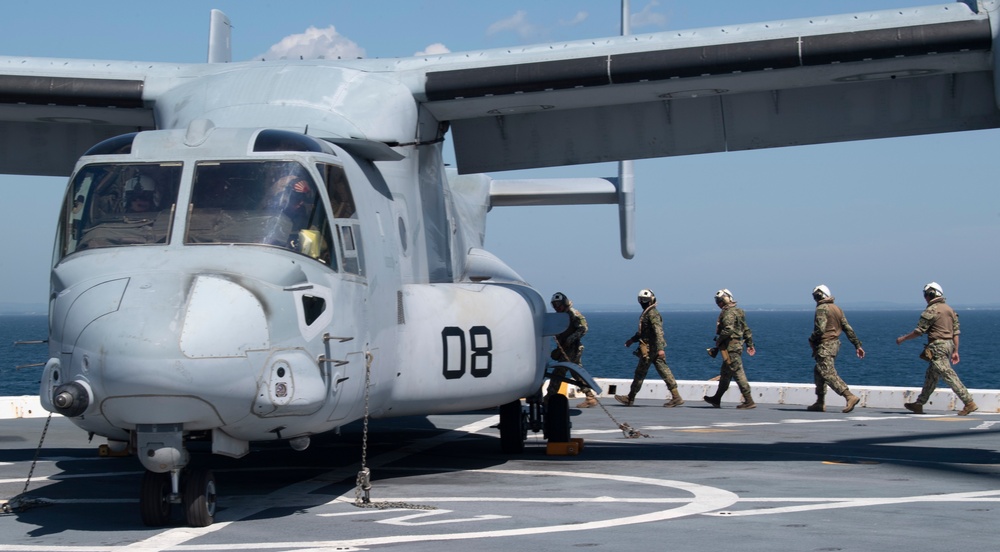 MV-22 Osprey Participate in UNITAS