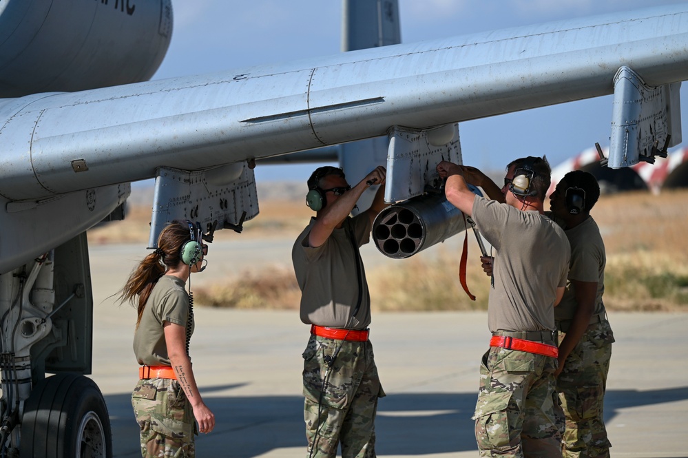 Reservists perform forward-area rearming and refueling operations during Patriot Fury