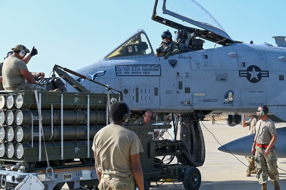 Reservists perform forward-area rearming and refueling operations during Patriot Fury