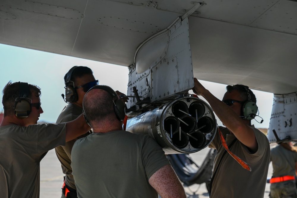 Reservists perform forward-area rearming and refueling operations during Patriot Fury